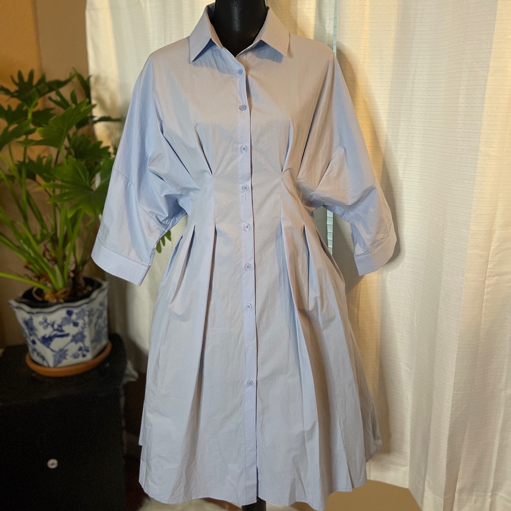 Botton down dress Korean brand clothing